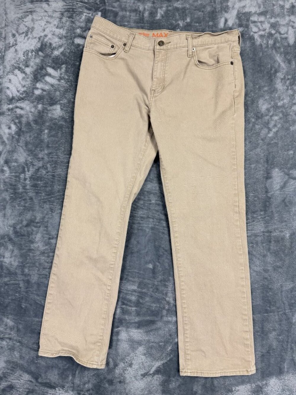 Urban Pipeline Mens Beige Slim Straight Max Flex Pants Size 34x32